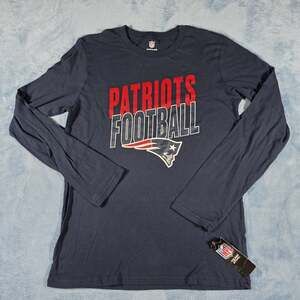 New England Patriots Shirt Youth XL 18-20 NWT Long Sleeve NFL Football Navy